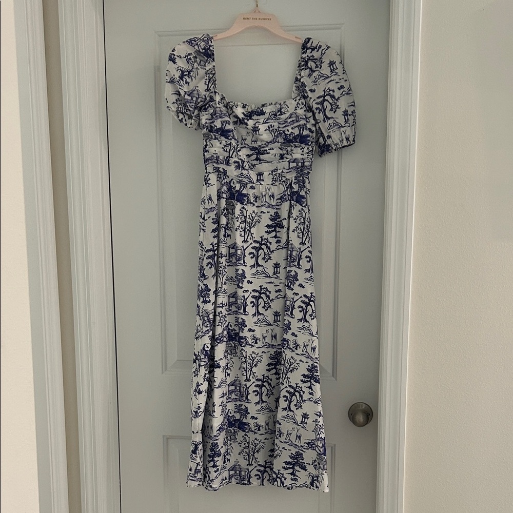 Toile Print Dress